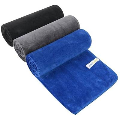 SINLAND Microfiber Gym Towels, Workout Sweat Towel 16x32 | Sports Tennis Towels for Men Women, Super Absorbent, Compact Travel Camping Towel, Ultra Soft Quick Dry