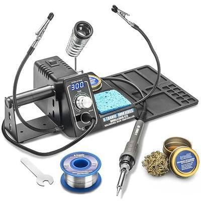 The Original X-Tronic 3020-XTS • 75W Soldering Iron Station • LED • 2 Helping Hands • Roll of Solder • Brass Sponge w/Cleaning Flux • Wet Sponge • °C/°F Conversion Switch • 10 Minute Sleep Feature!