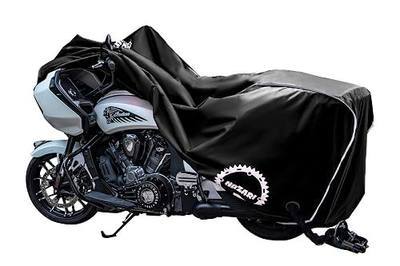 Heavy Duty Motorcycle Cover - Motorcycle Covers Waterproof Outdoor Storage - Motorcycle Cover Waterproof Outdoor - Dirt Bike Covers (Black, Extra Large)