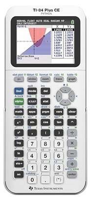 TI-84 Plus CE Graphing Calculator, Crisp Calculation White