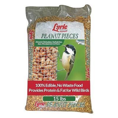 Lyric Peanut Pieces Wild Bird Seed 15 lb Bag - Shelled Peanuts Wild Bird Food for Outside Feeders - Attracts Titmice, Woodpeckers, Chickadees & More | Lyric Peanut Pieces Wild Bird Seed - Shelled Peanuts, 15 lb. Bag