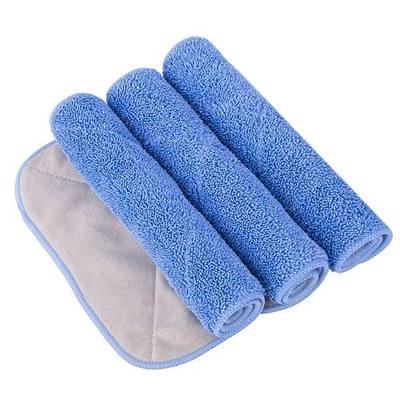 MR.SIGA Professional Microfiber Mop Refills, Pack of 3 | Microfiber side attracts fine dust and hair effectively, plush side is great for floor waxing, size: 42cm X 23cm