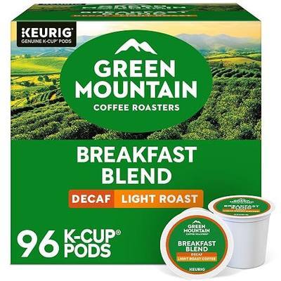 Green Mountain Coffee Breakfast Blend Decaf Keurig Single-Serve K-Cup pods, Light Roast Coffee, 96 Count