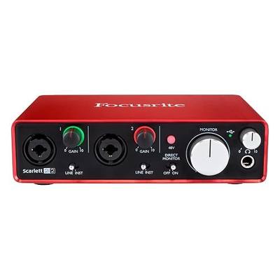 Focusrite Scarlett 2i2 (2nd Gen) USB Audio Interface with Pro Tools | First (Renewed)