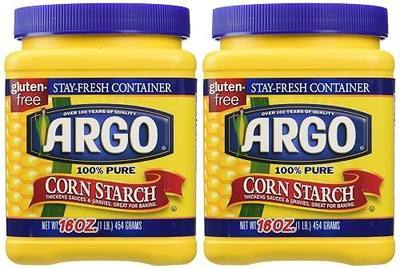 Argo 100% Pure Corn Starch, 16 Oz, Pack of 2