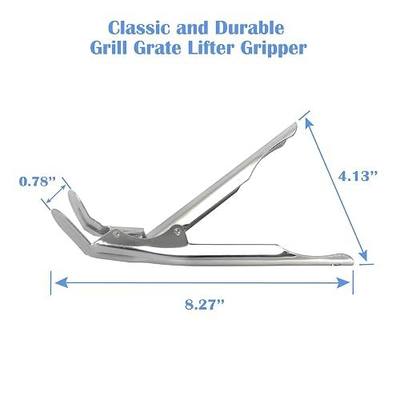 Grill Grate Lifter Gripper,Grill Accessories for Big Size Green Egg Kamado Classic Primo Vision BBQ Charcoal Louisiana Weber Smoker etc.