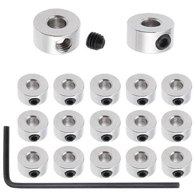 Hobbypark 15pcs 1/8" Plated Landing Gear Stopper Set Wheel Collar 8x3.1mm / 0.31"x 0.12" RC Airplane Replacement