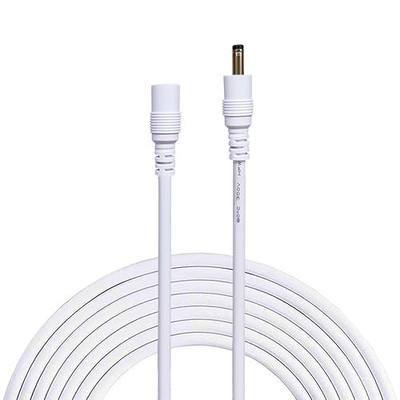 5m/16.4Feet DC Power Adapter Extension Cable, 1.35 mm x 3.5 mm Male to Female Jack DC 5 V Power Adapter Plug Extension Cord for CCTV Security Camera etc. - White