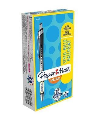 Paper Mate InkJoy 550RT Retractable Ballpoint Pens, Medium Point, Black, Box of 12 (1951345)