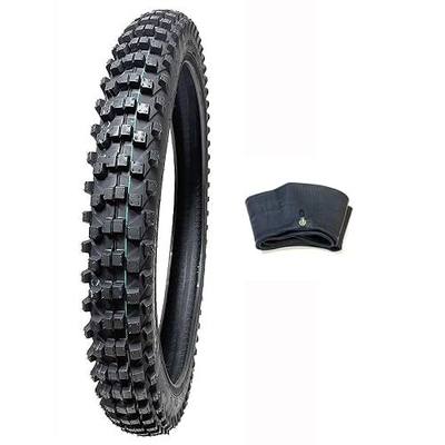 MMG Combo Dirt Bike Tire Size 80/100-21, Includes Inner Tube Size 80/100-21 TR4 Valve Stem