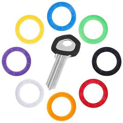 Uniclife 24 Pack Key Caps - 0.9 Inch Round, 8 Colors (Not Suitable for Square or Odd-Shaped Keys)