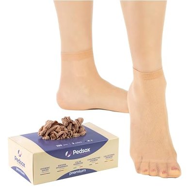100pcs Disposable Hygienic Try On Socks, Premium Line, Machine Washable, Unisex, One Size