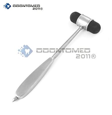 Dejerine Percussion Hammer Diagnostic Instruments Stainless Steel Silver 2 Sided Rubber Head