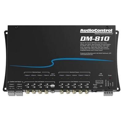 AudioControl 8 x10 Channel DSP Matrix Processor for Factory & Aftermarket Car Audio Systems, AccuBASS, OEM Integration, DM Smart App, RTA for Precise Sound Tuning, 30-Band Equalizer, Summing (DM-810)