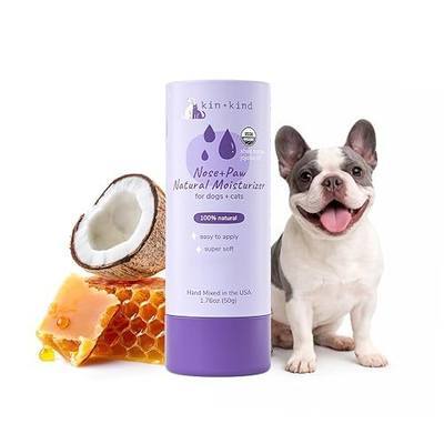 kin+kind Nose & Paw Balm Stick for Dogs & Cats – USDA Certified Organic – Natural Moisturizer for Dry Cracked Paws & Nose – Coconut Oil & Shea Butter – Lick-Safe – 1.76 oz