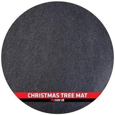 Drymate Christmas Tree Stand Mat (28”), Protects Floors from Spills and Scratches, Absorbent, Waterproof, Machine Washable, Durable, (Made in the USA)(Charcoal)
