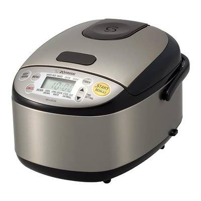Zojirushi Micom 3-Cup Compact Size, Multiple Settings, Stainless Steel Made, Built-In Retractable Power Cord and Easy to Transport Rice Cooker and Warmer | 3-Cup Capacity, Micom Fuzzy Logic, Steel-Cut Oatmeal and Gaba Brown Rice Settings, Triple Heater, Retractable Cord, Keep-Warm