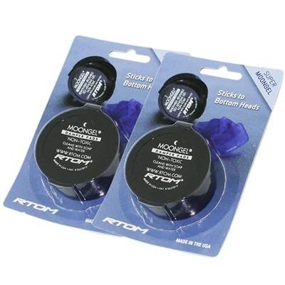 RTOM Moongel Drum Damping Gel 6 Self Adhesive Damper Pads - Blue (Pack of 2) Total 12 Pads