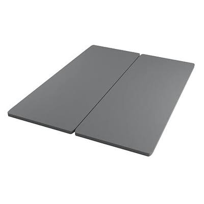 Spinal Solution, 1.5-Inch Split Bunkie Board for Mattress/Bed Support - Fully Assembled, Improved Comfort and Support, Full, Gray