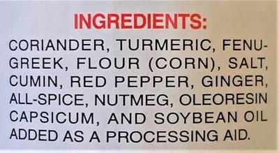 Authentic INDIA Javin brand curry powder One Pound Gluten Free