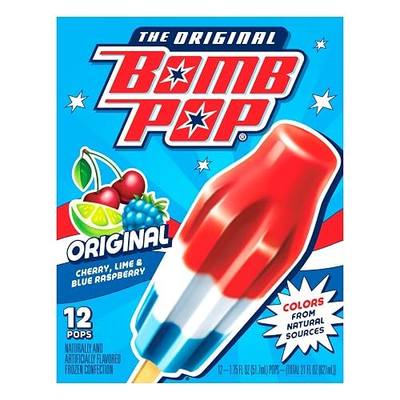 Bomb Pop Original Ice Pops, 12 Pack | Bomb Pop Original with Cherry, Lime, & Blue Raspberry flavors