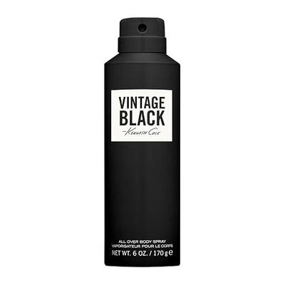 Kenneth Cole Vintage Black Body Spray for Men, 6.0 Fl. Oz.