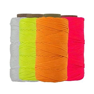 SGT KNOTS #18 Braided Mason Line - Nylon Masonry String, DIY Projects, Crafting, Commercial, Fishing, Gardening and More (250ft, FluorescentOrange)