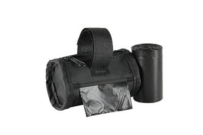 FiveStarPet Barrel Style Dispenser with 2 Rolls Made in USA Easy Open Poop Bags Dog Waste Bags (Solid Black)