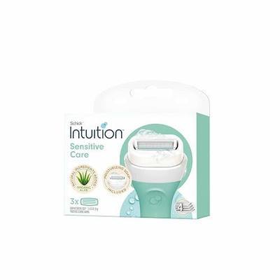 Schick Intuition Sensitive Care Razor Blade Refill Cartridges, 3 Count (Packaging may vary)