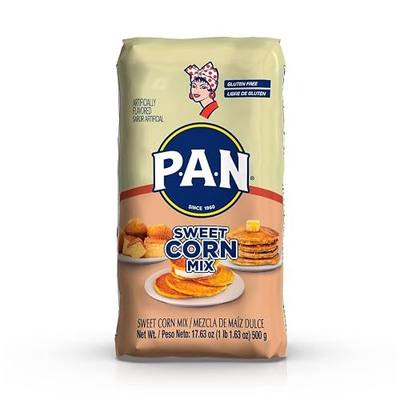 P.A.N. Sweet Corn Mix – Gluten Free Mixture for Cachapas (1.1 lb/Pack of 1) | Authentic sweet corn mix for soft, golden cachapas with homemade flavor. Easy to prepare and naturally gluten free