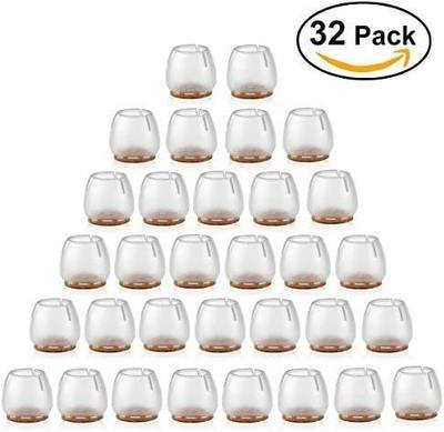 NUOLUX Chair Leg Caps Feet Pads Furniture Table Covers Floor Protectors Silicone