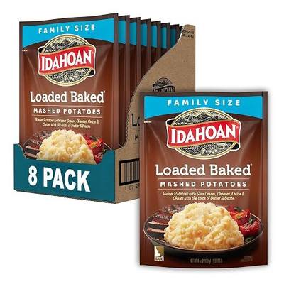 Idahoan Loaded Baked Mashed Potatoes, 8 Ounce (Pack of 8)