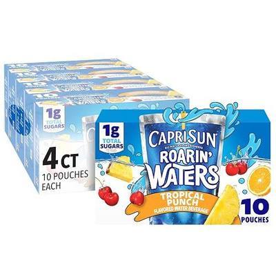 Capri Sun Roarin' Waters, 40 ct Tropical Punch, 4 Boxes of 10 Pouches