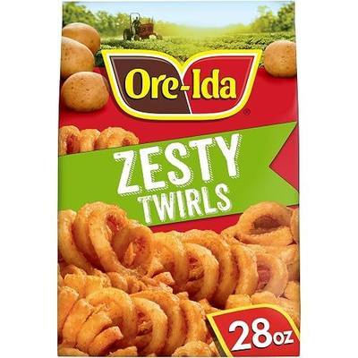 Ore-Ida French Fries Frozen Seasoned Zesty Twirls, 28 oz Bag