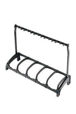 K&M Konig & Meyer 17515.016.55 Guardian 5 Guitar Stand | Holds Five Electric, Acoustic or Bass Guitars Rack-Style | Protective Supports | Space Saver | Adult/Youth Musicians | Black