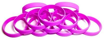 TheAwristocrat 1 Dozen (12) Multi-Pack Blank Rubber Wristbands Silicone Bracelets - Select from a Variety of Colors
