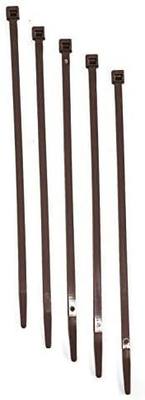 11" Standard Indoor Cable Ties - 50 lb Rated - Made in USA - Brown - 1000 per bag