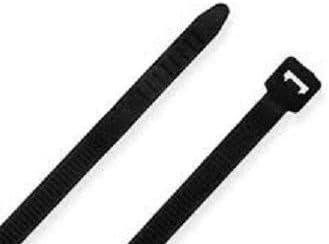 17" Standard Indoor/Outdoor Cable Ties - 50 lb Rated - Black - UV Resistant - 100 per bag