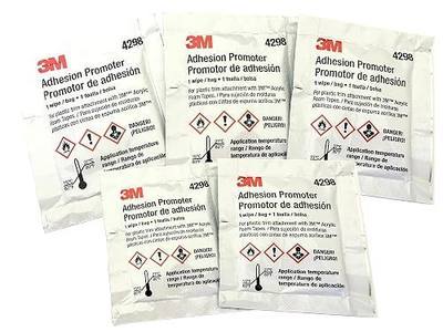 3M 4298 Adhesion Promoter, 5 Sponge Applicators (Choose 5 or 25 Qty)
