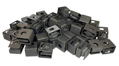 RackGold® Black 10-32 Slide-on Cage Nuts 50 Pack - USA Made