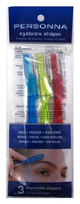 Personna Eyebrow Shapers 3 Count (2 Pack)