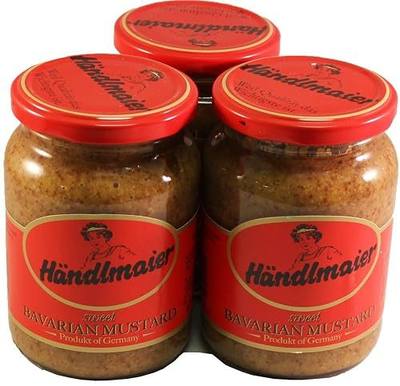 Händlmaier's Sweet Bavarian Mustard 13.4 Oz / 385 Gr - 3 Pack
