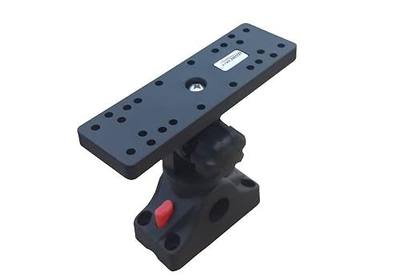 Brocraft Marine Universal Fish Finder Mount for Boat, Aluminum, Water Resistant, Adjustable Rotation, L-Shape, Vehicle Mount