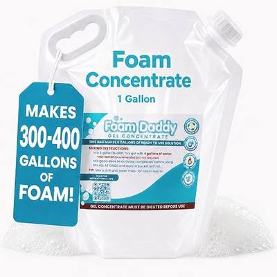 FoamDaddy Professional Strength Ultra-Concentrated Gel – Makes 300-400 Gallons of Foam Party Fun – High Stacking, Hypoallergenic – Designed for Any Foam Machine – 1 Gallon