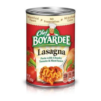 Chef Boyardee Lasagna With Tomato & Meat Sauce, 15 oz