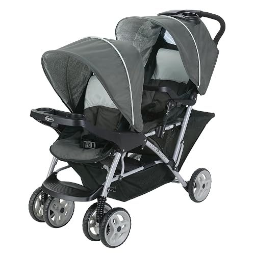 Graco® DuoGlider Double Stroller | Lightweight Double Stroller with Tandem Seating Glacier