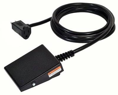 S420-1501 Foot Switch, Maintained Action (Push Toe On/Push Heel Off), 8-ft Cable with Piggyback Plug (3-Pronged), Single Pedal, Electrical, Made in USA