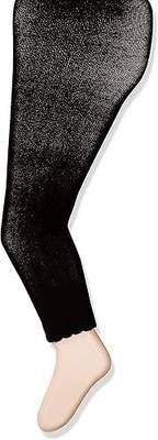 Jefferies Socks Girls' Cotton Footless Tights with Scalloped Edge