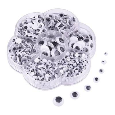 KUUQA 700 Pieces Mixed Wiggle Googly Eyes Self Adhesive Googly Eyes DIY Scrapbooking Crafts (Assorted Sizes)