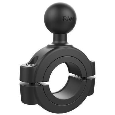 RAM Mounts Torque Handlebar Mount Base with B Size 1" Ball, Fits 1.125" - 1.5" Bars, Clamp Rail Mount for Motorcycle, ATV & UTV RAM-B-408-112-15U